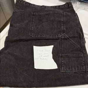 62 waist 28 inseam Men's Black Jeans